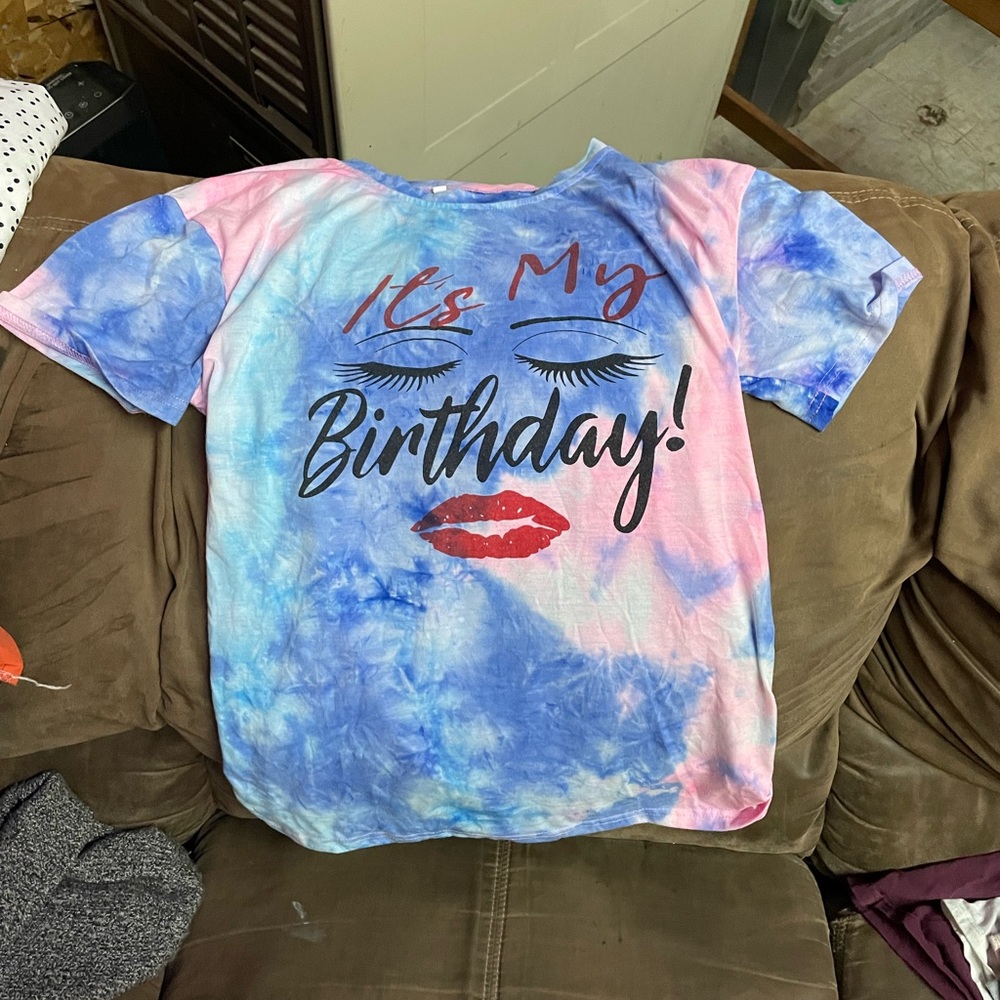 Tie Dye Birthday Shirt